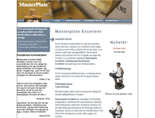 Tablet Screenshot of masterplate.se